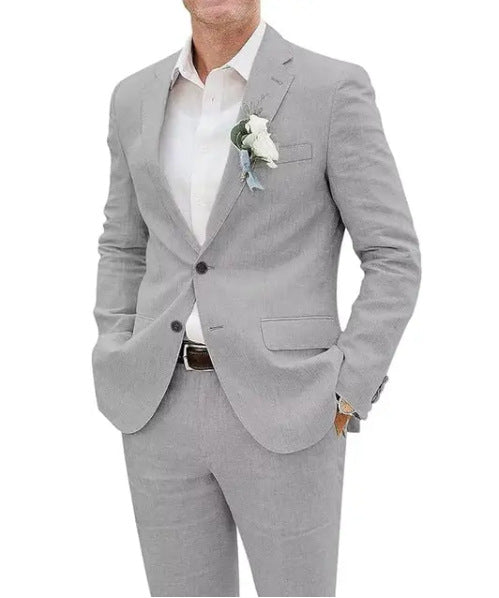 Bastian | Herren Slim Fit Zweiteiler Anzug Set