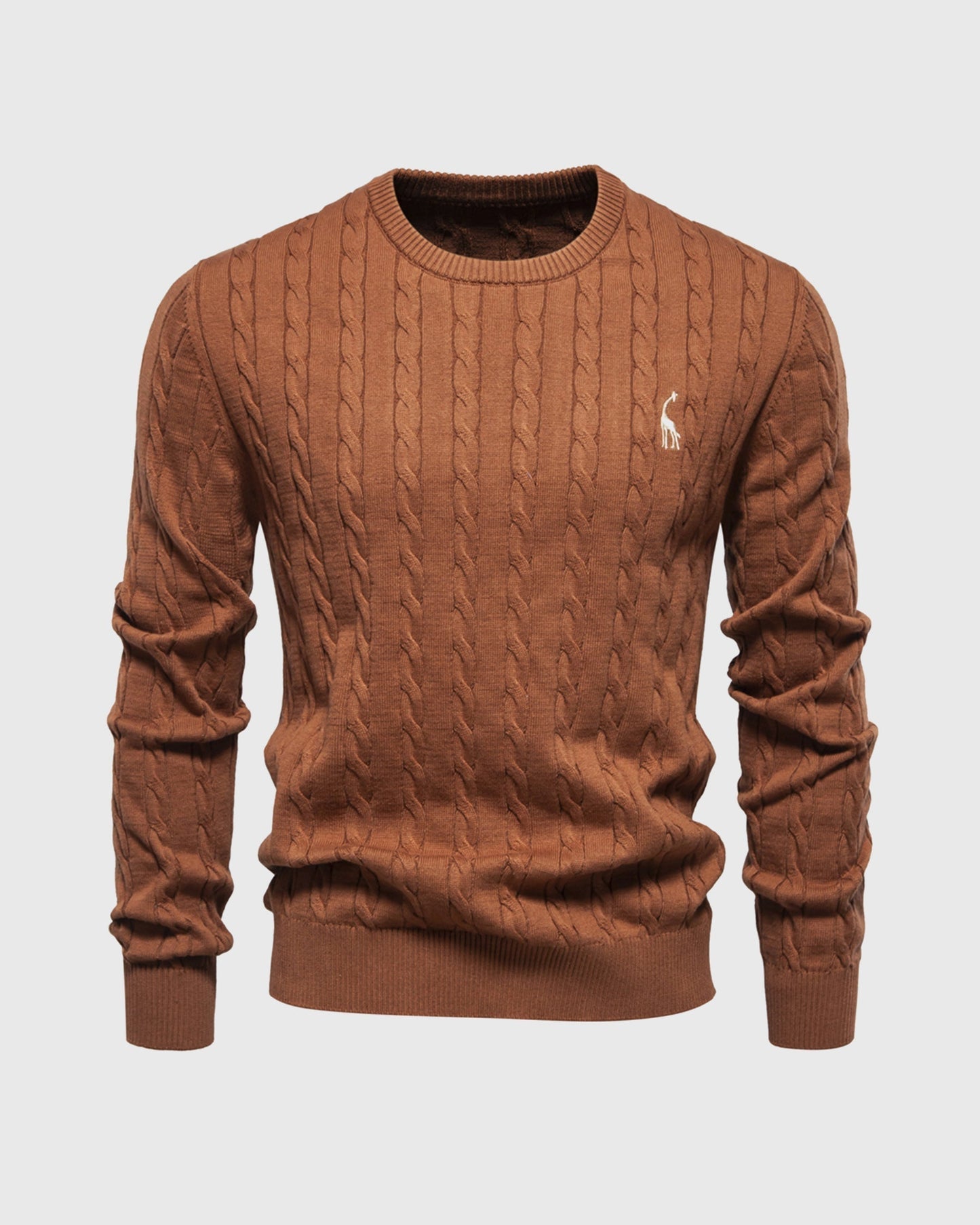 Bastian | Herren Zopfmuster Langarm Strickpullover