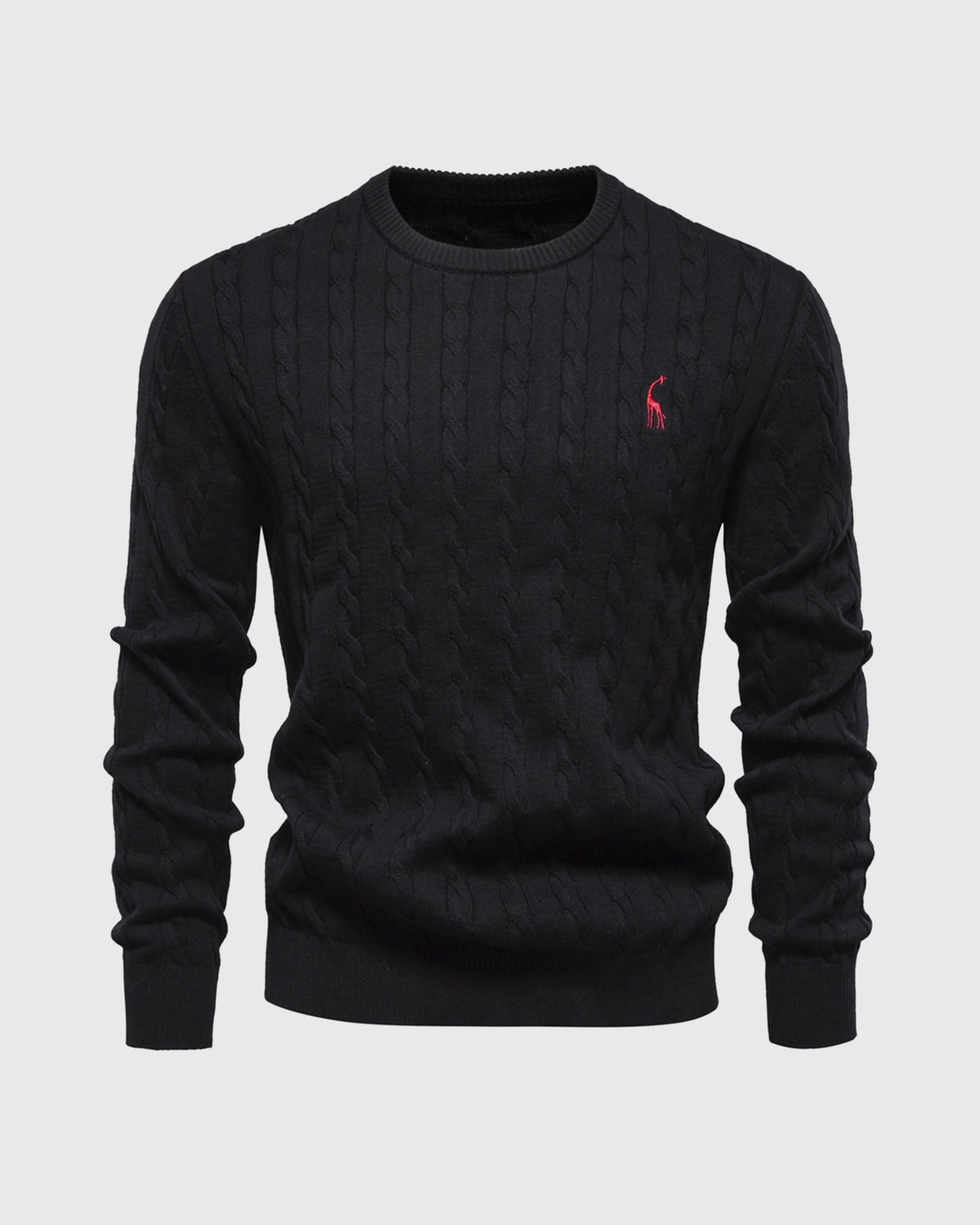 Bastian | Herren Zopfmuster Langarm Strickpullover