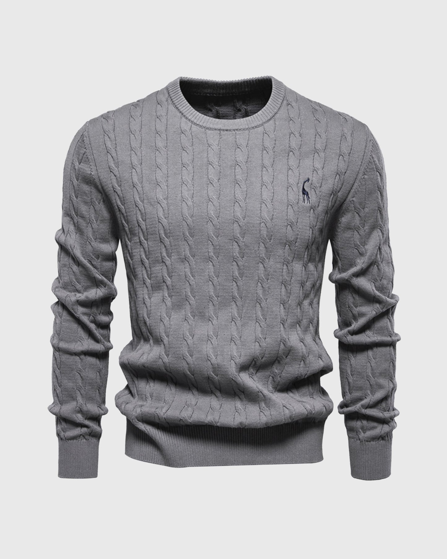Bastian | Herren Zopfmuster Langarm Strickpullover
