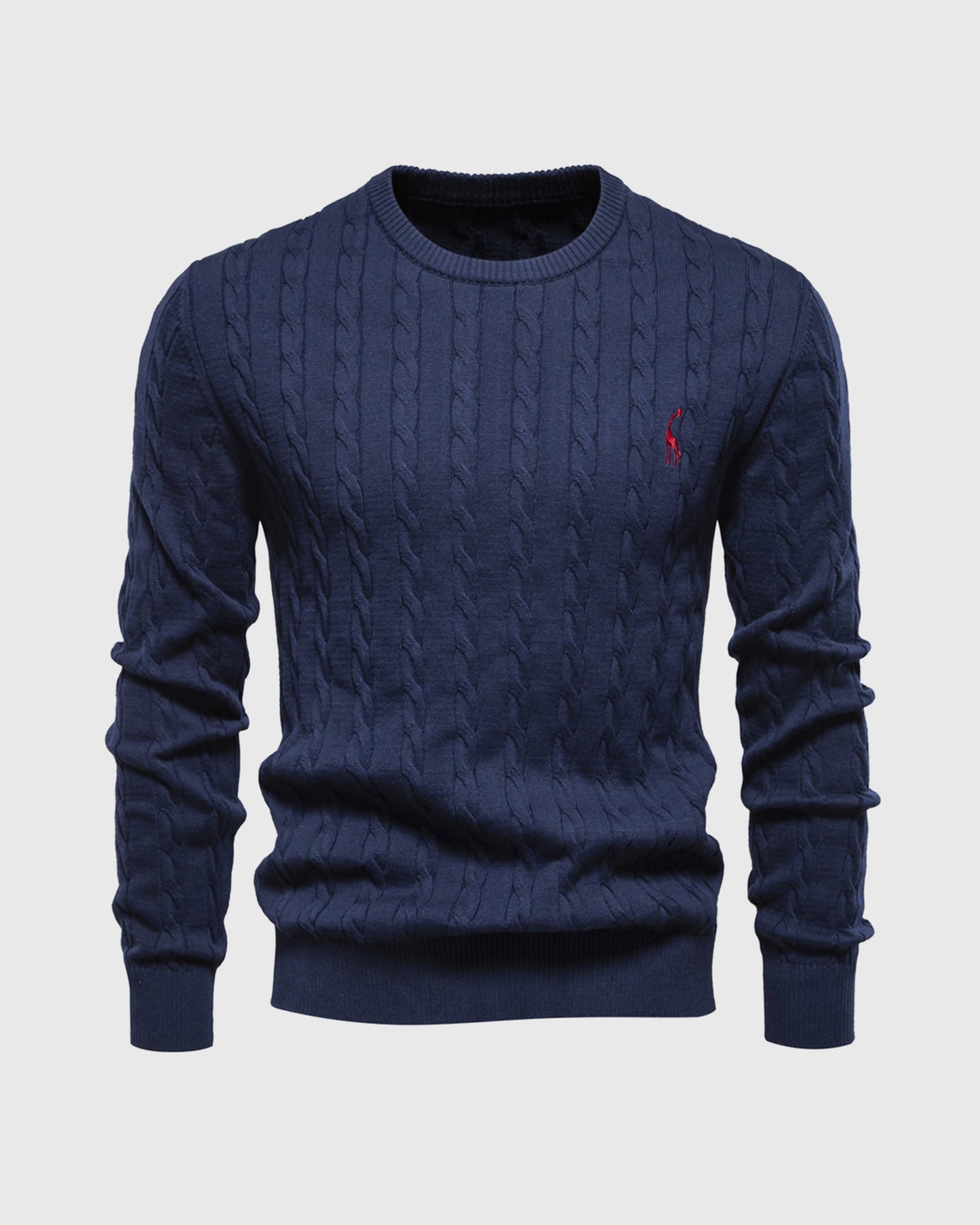 Bastian | Herren Zopfmuster Langarm Strickpullover