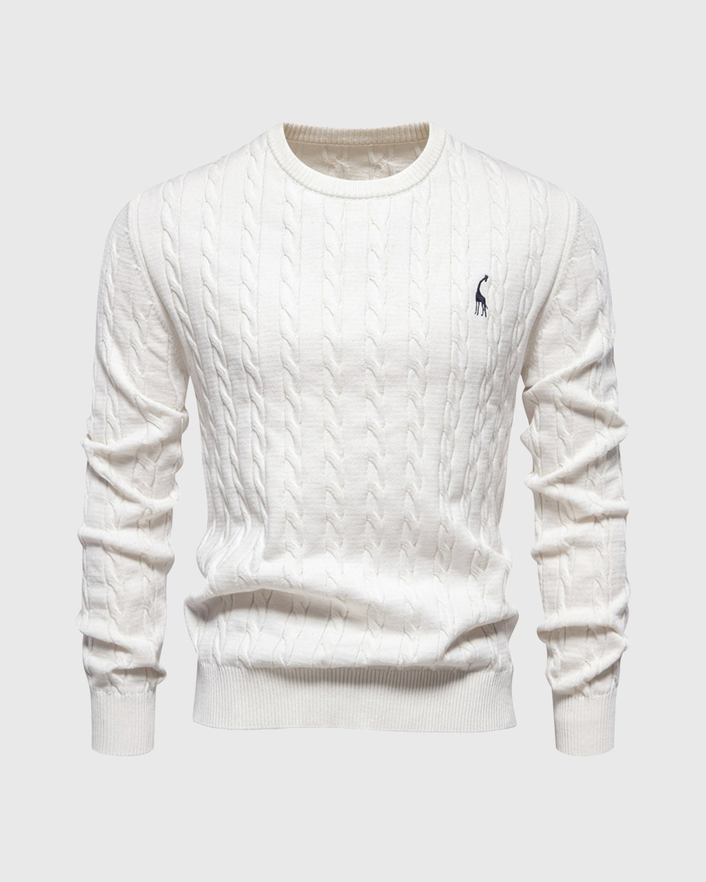 Bastian | Herren Zopfmuster Langarm Strickpullover