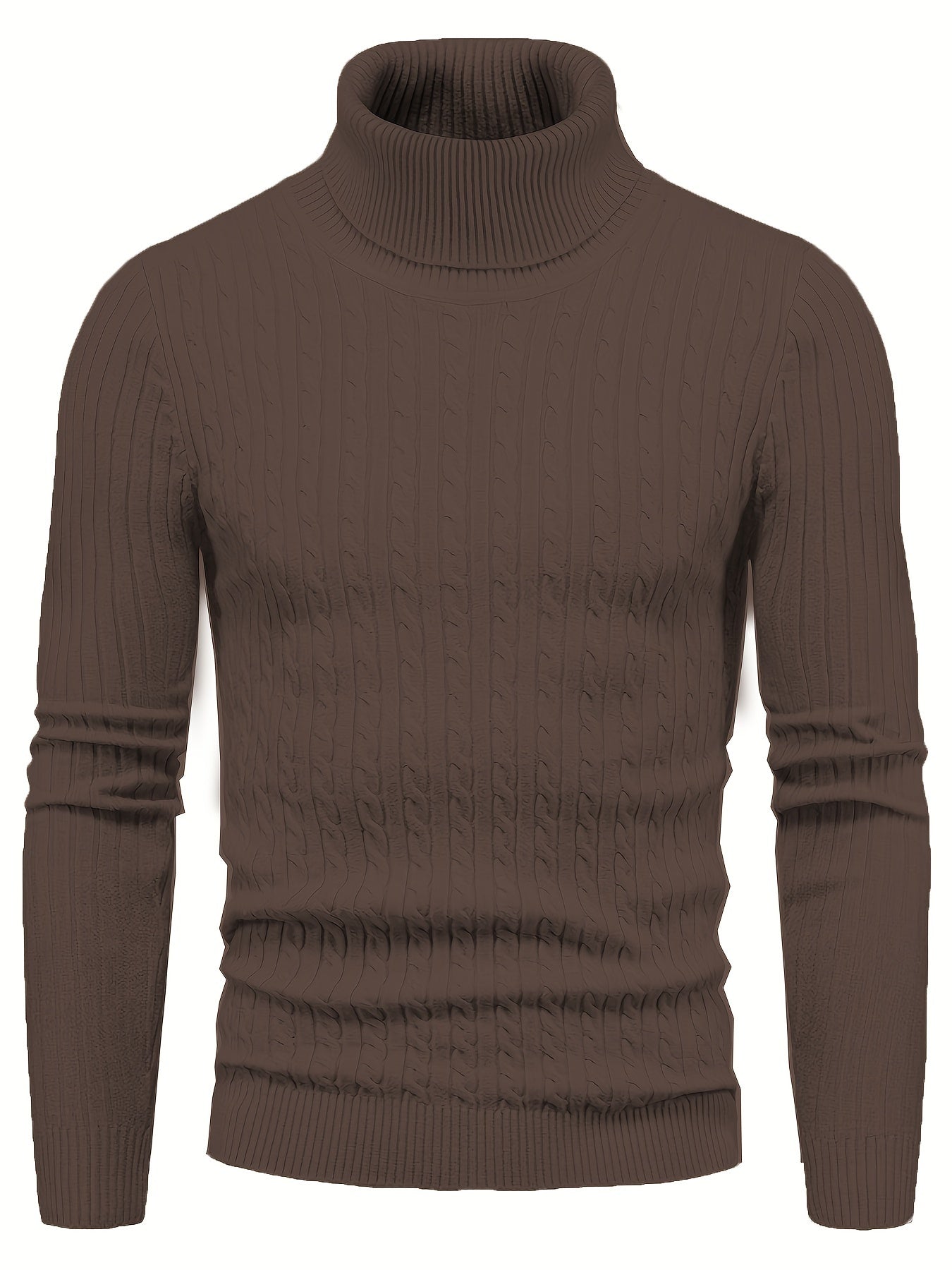 Krohn-e | Kabelstrick Rollkragenpullover Weich und Warm Perfekt für Herbst und Winter