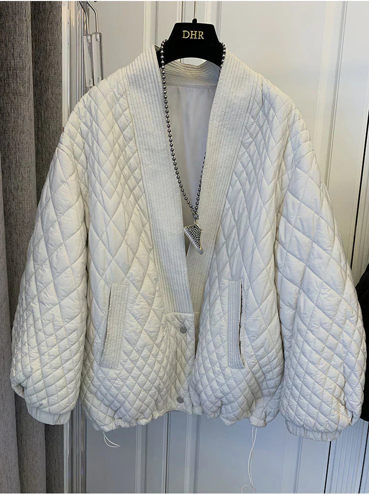 Krohn-e | Fashion Retro Baumwollgepuffte Jacke