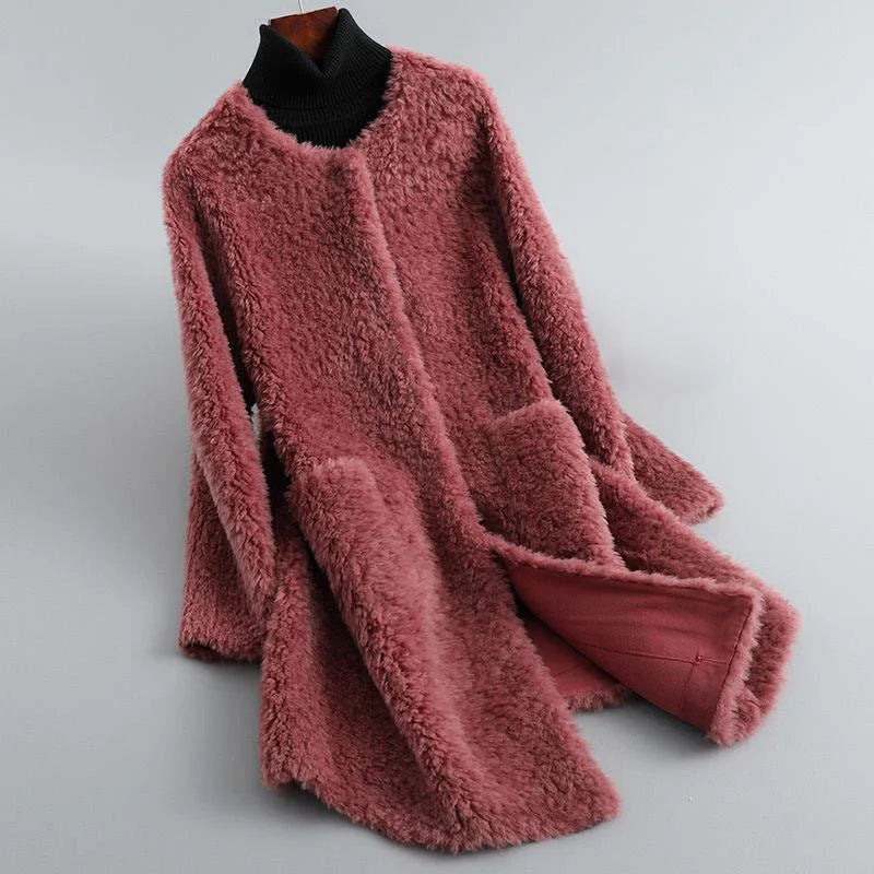 Krohn-e | Winterjacke Aus Teddyfell