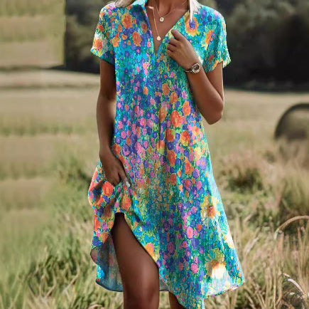 Ethno-Style Midikleid für Damen von Fudus