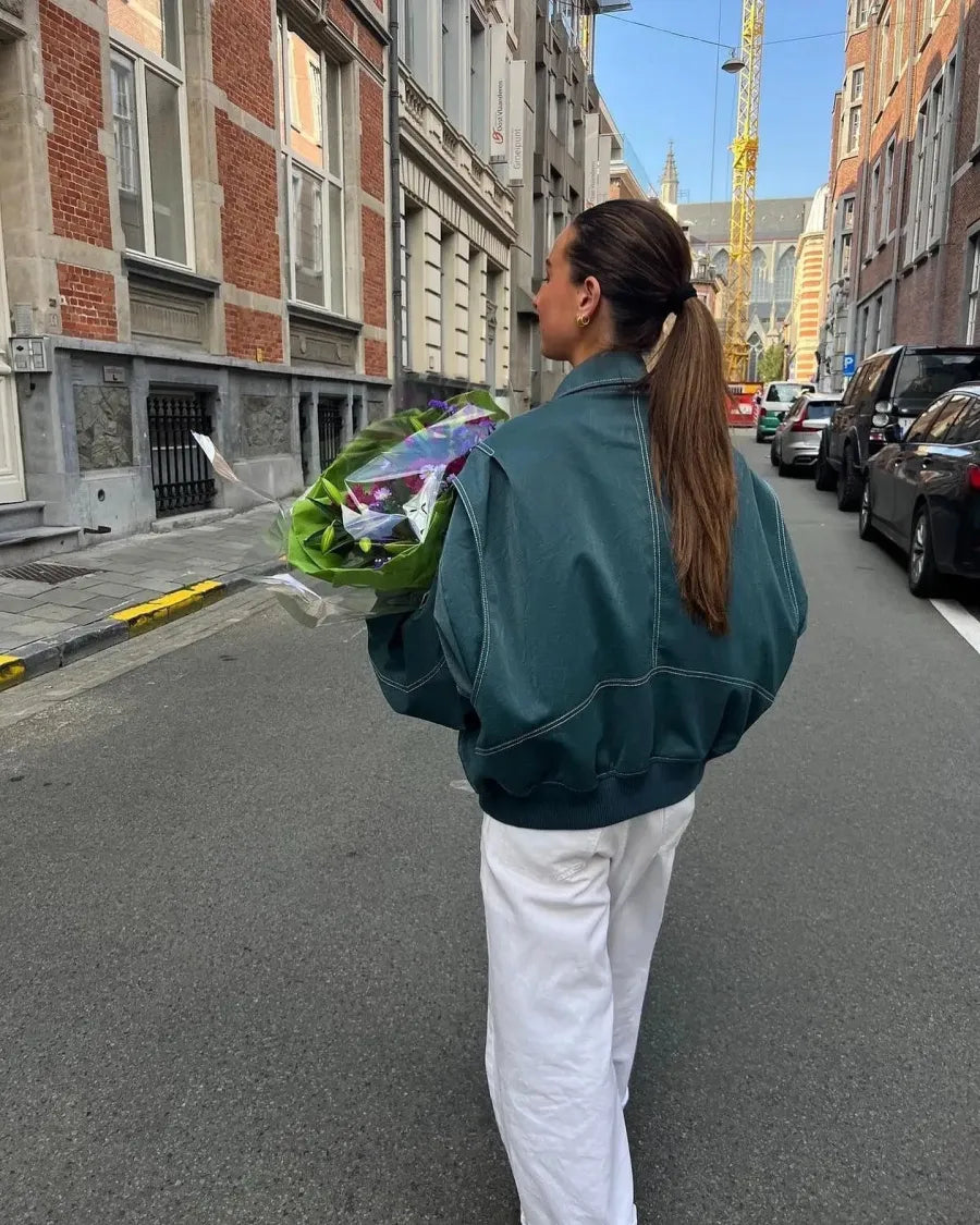 Krohn-e | Oversized Lederjacke