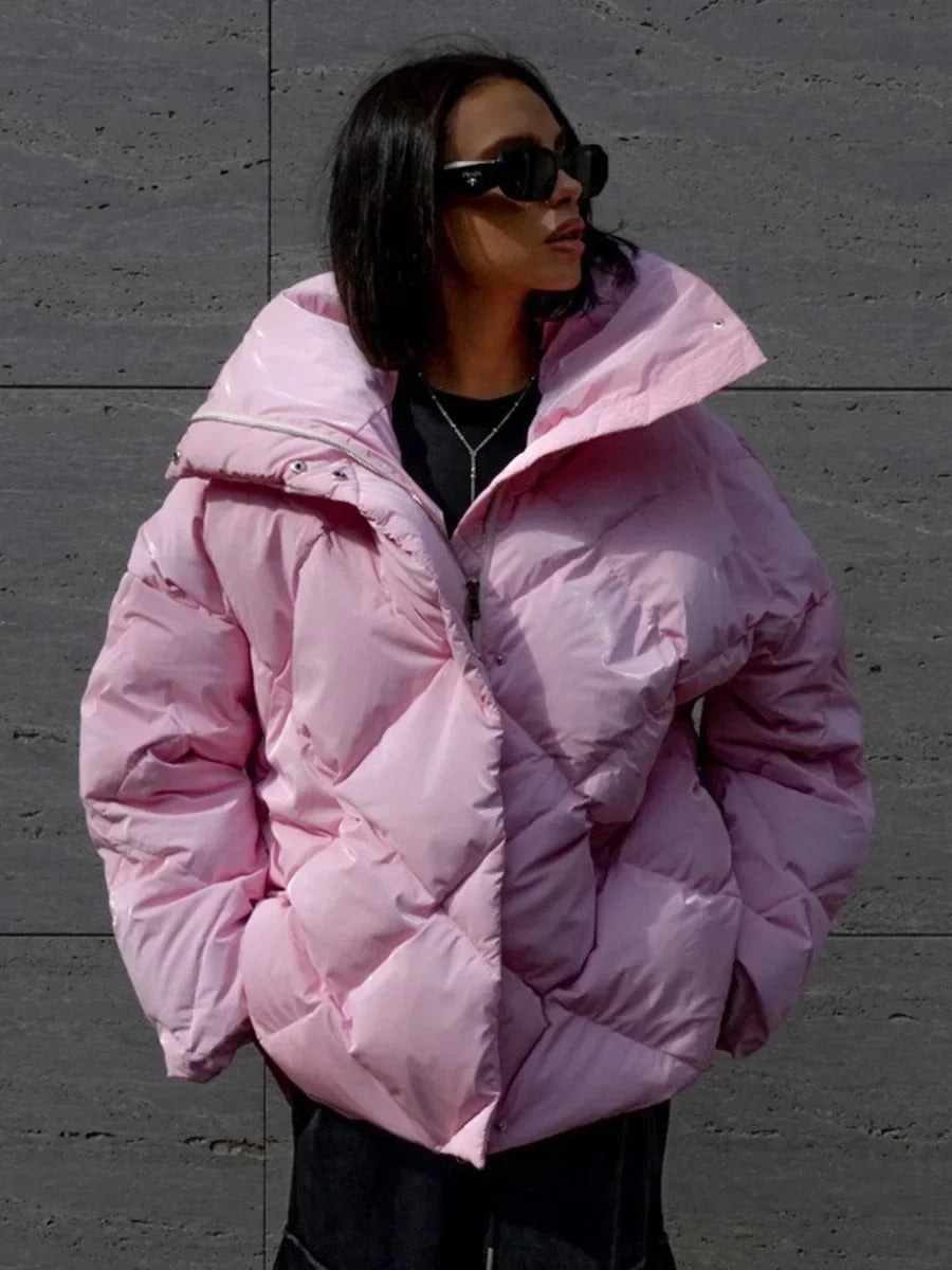 Krohn-e | Übergroße Pufferjacke mit Reißverschluss