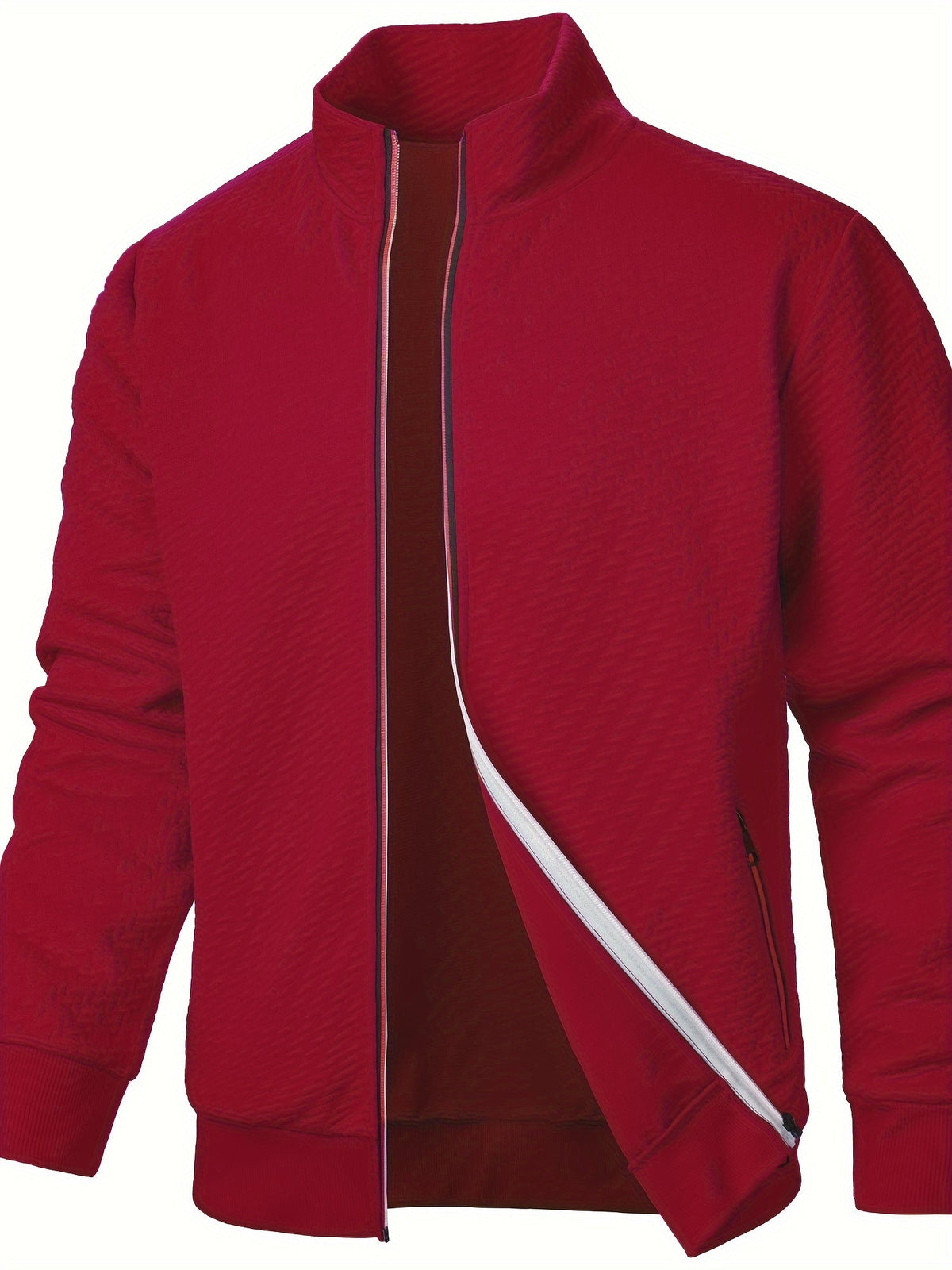 Krohn-e | Leichtgewicht Jacke mit Strukturmuster Polyester Komfort und Stil