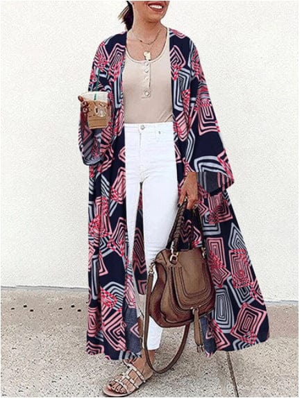 Fudus Long-Sleeve Front Kimono