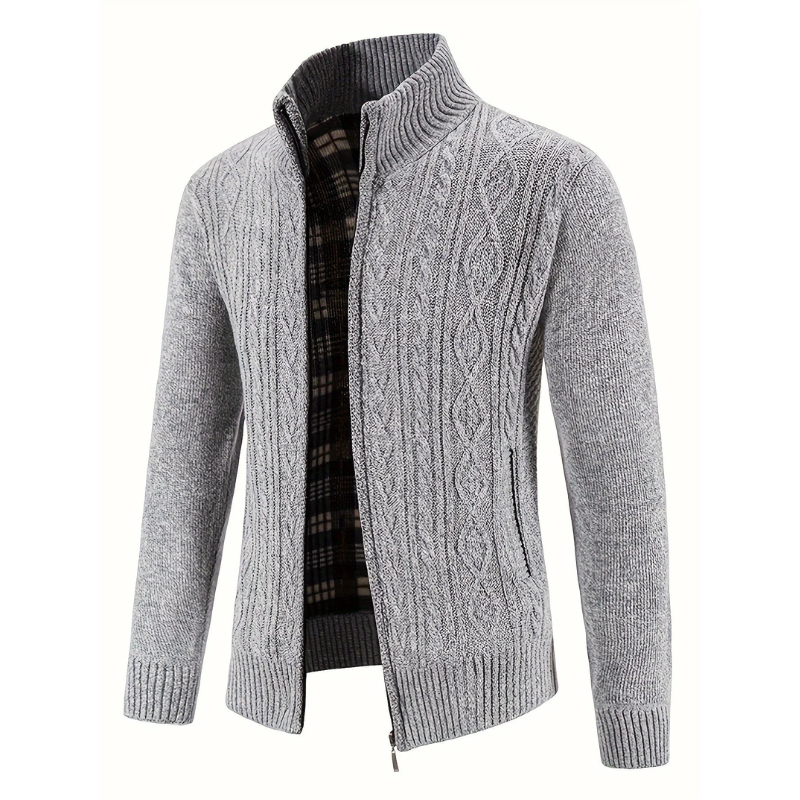 Angenehme Herren-Strickjacke für den Winter – Toni