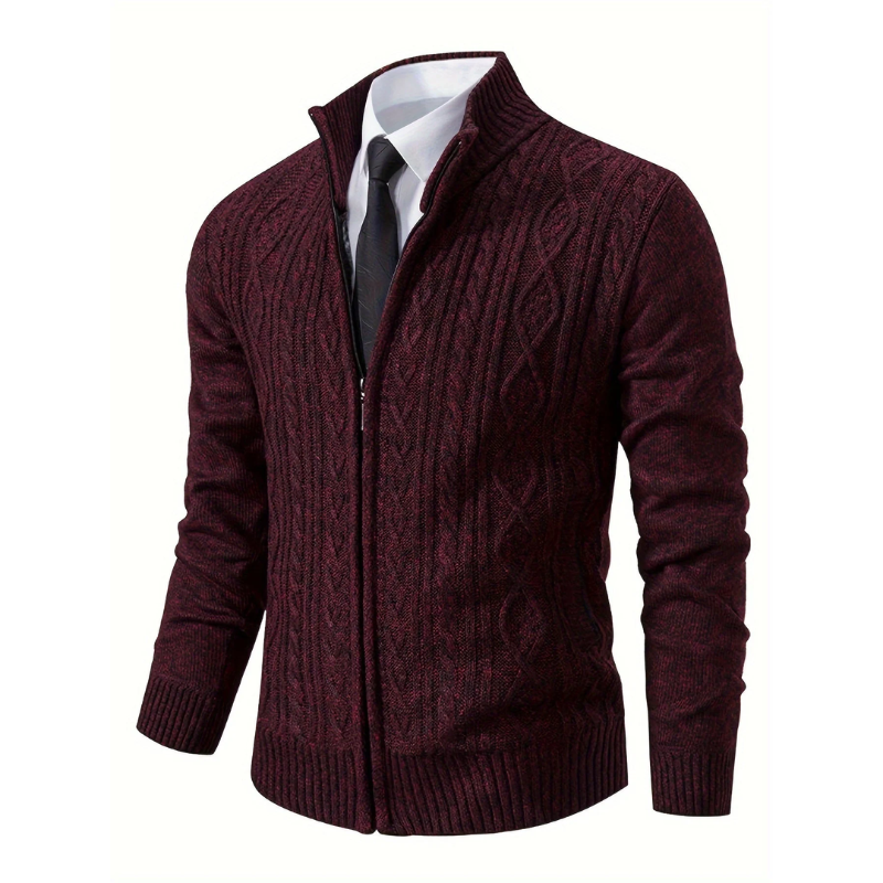 Angenehme Herren-Strickjacke für den Winter – Toni