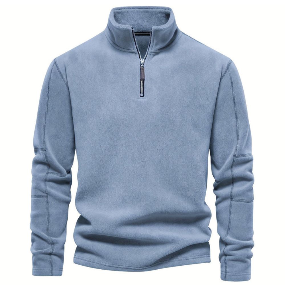 Männersweater Emil mit bequemem halben Reißverschluss