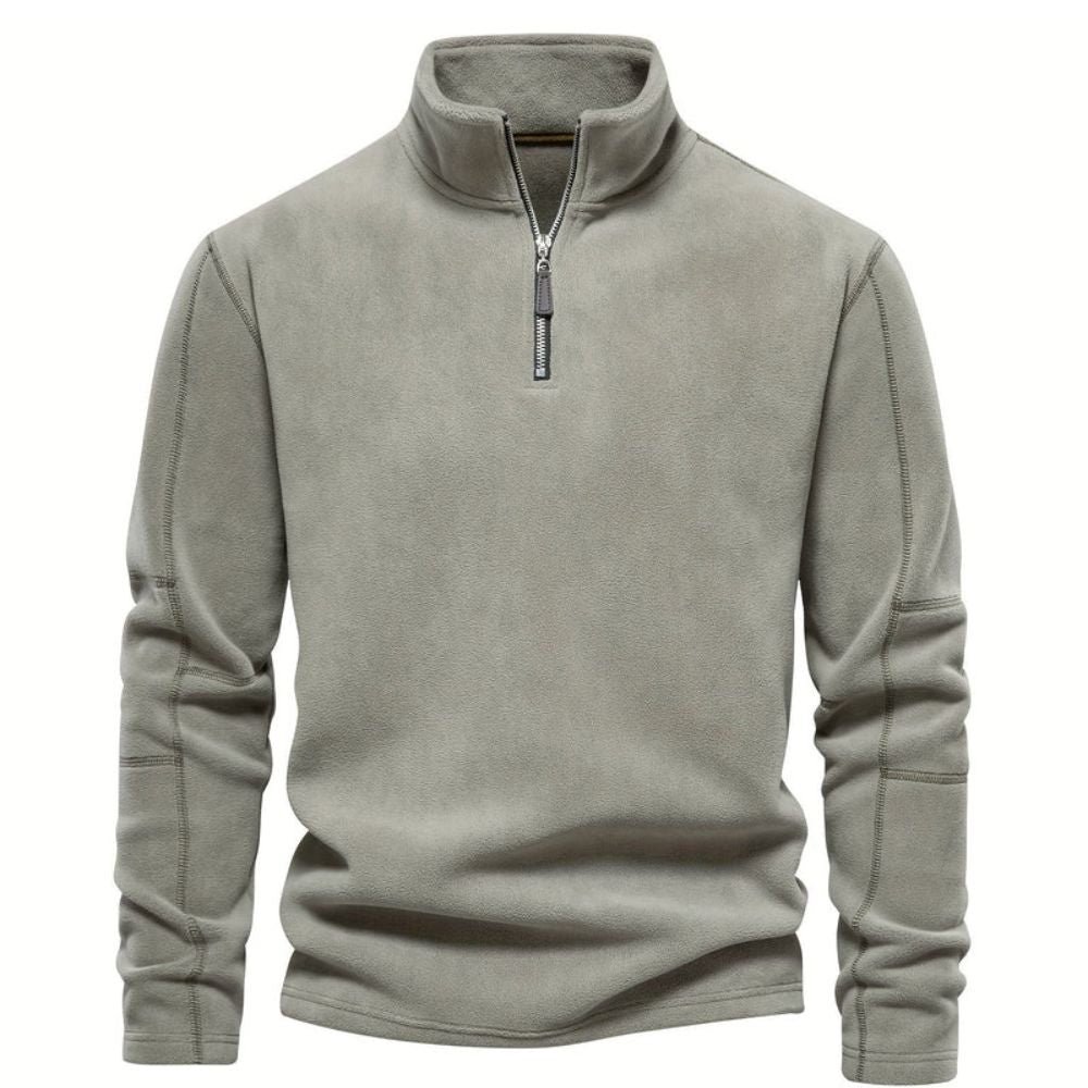 Männersweater Emil mit bequemem halben Reißverschluss