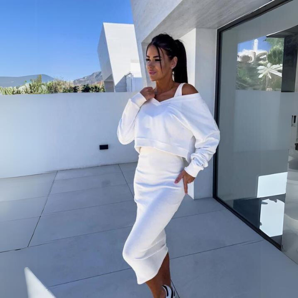 Komfortables Pullover-Kleid Set - Aurelia