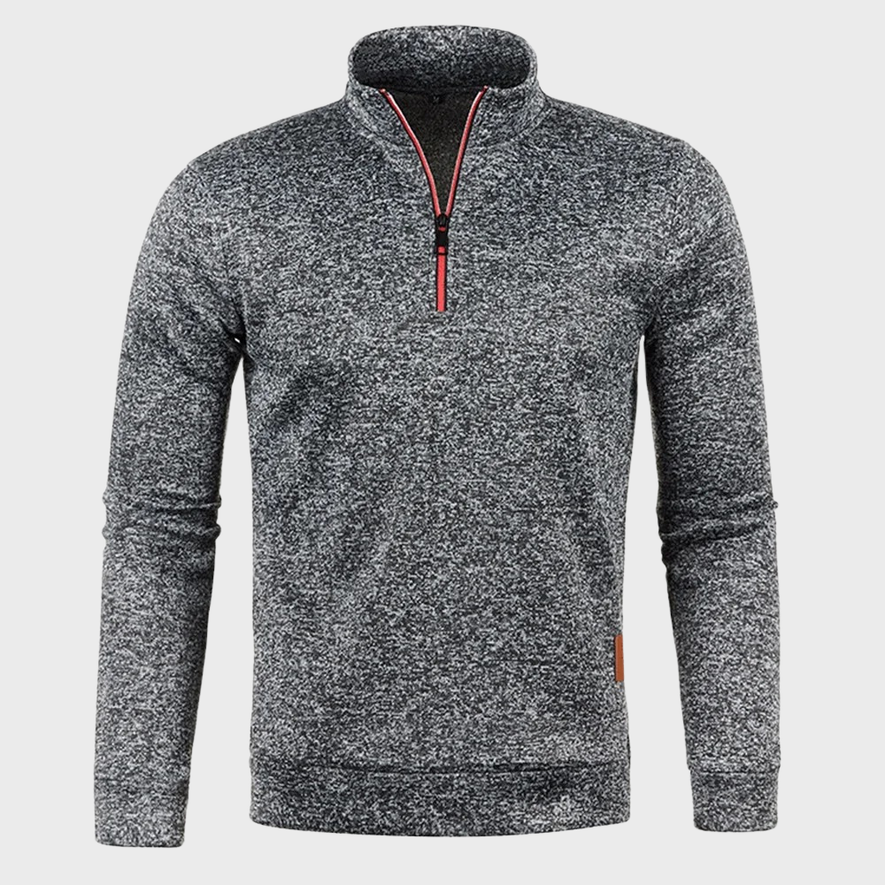 Männer-Pullover mit Reißverschluss - bequem geschnitten - Modell Luca