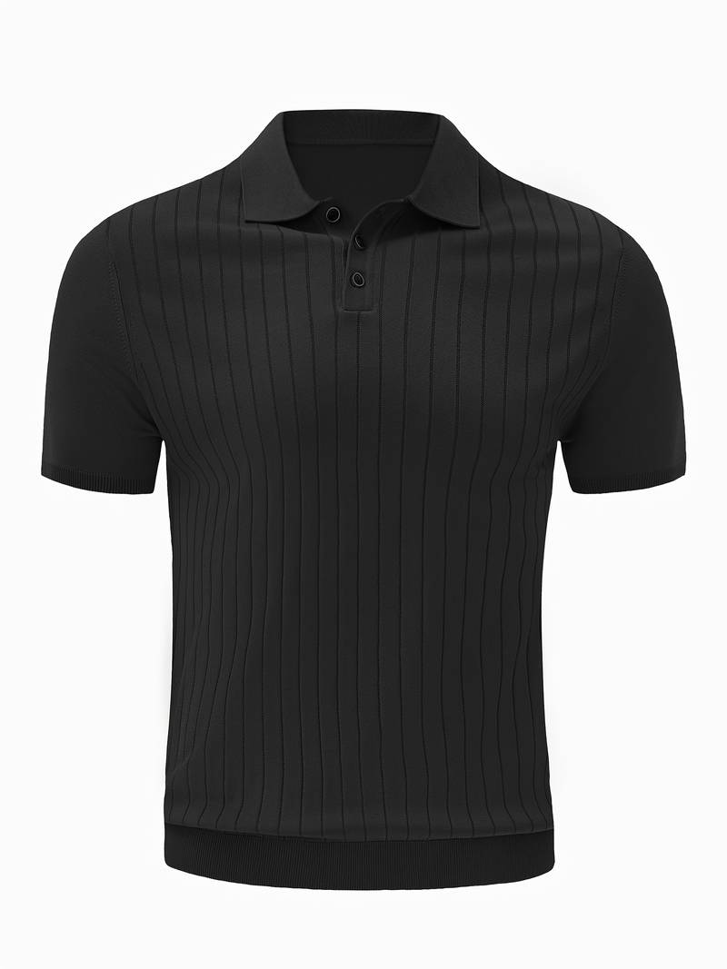 Herren Poloshirt Hauke: bequem und gerippt