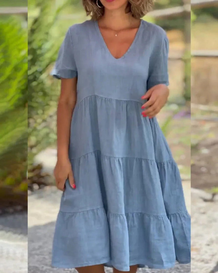 Sommerliches bequemes Midikleid Benedikta