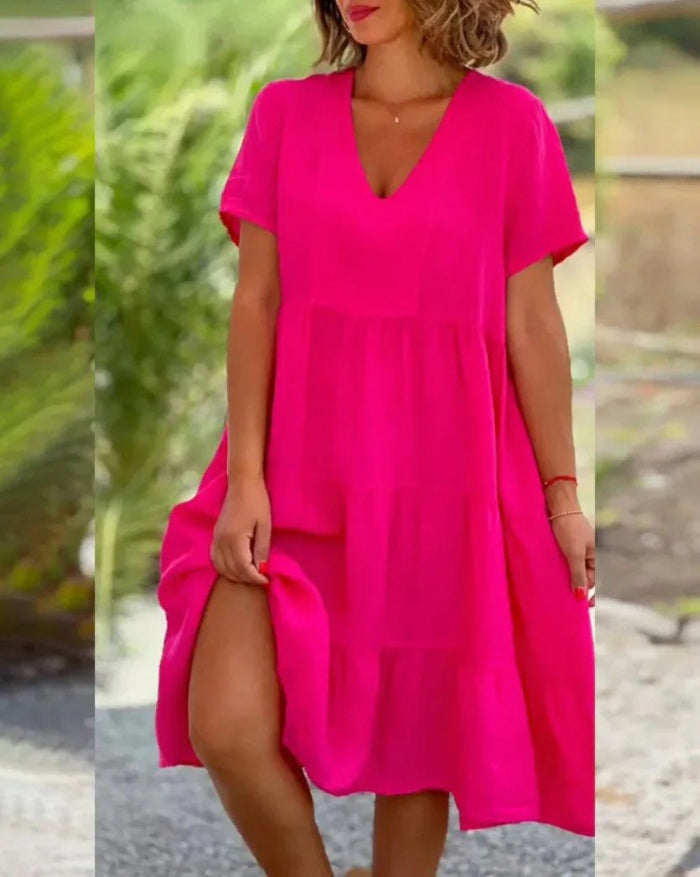 Sommerliches bequemes Midikleid Benedikta