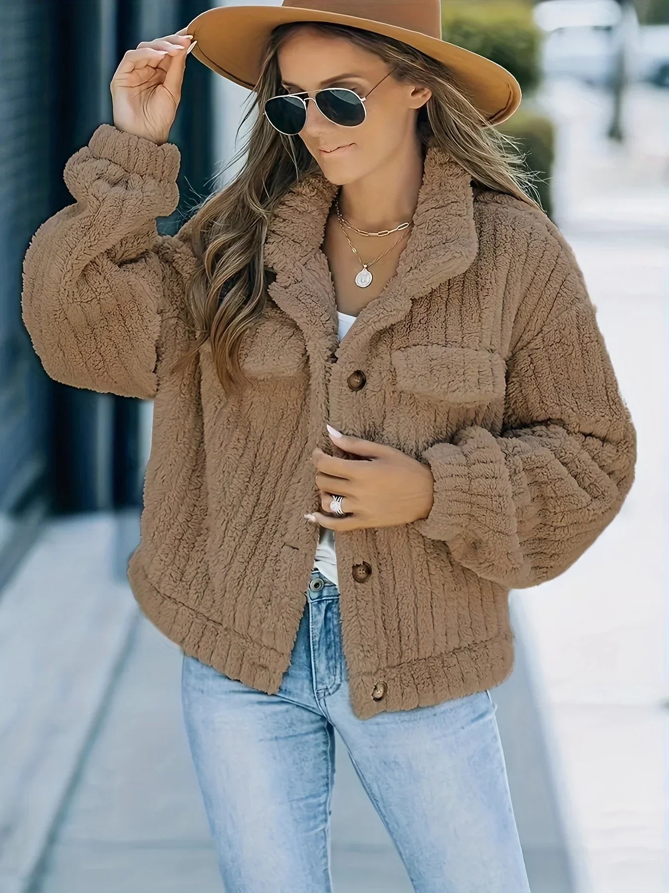 Krohn-e | Truckerjacke mit Pelz