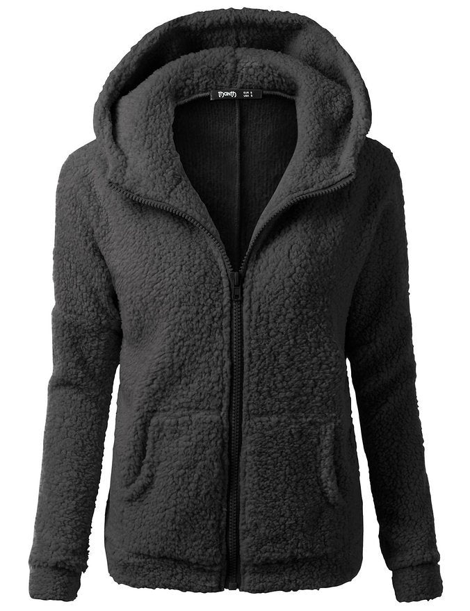 Krohn-e | Weicher Fleece-Cardigan Schön & Warm & Vielseitig