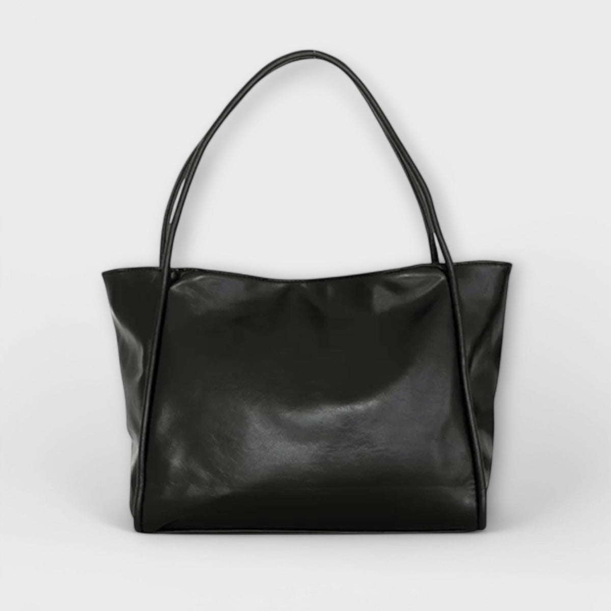 KROHN-E Damen Tote-Handtasche Geräumig Schwarz Business
