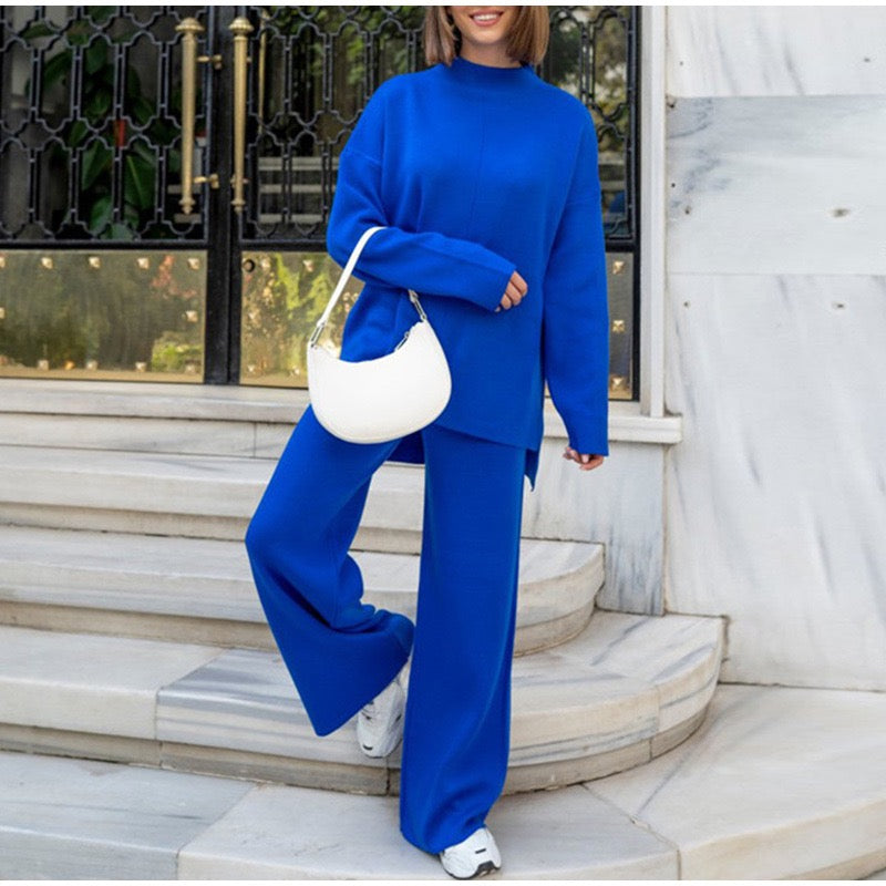 Krohn-e | Übergröße Damen Loungewear Satz mit Weitem Bein