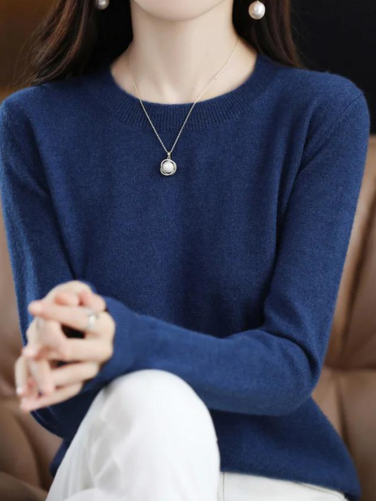 Krohn-e | Pullover - Stylischer weicher Langarm-Strickpullover