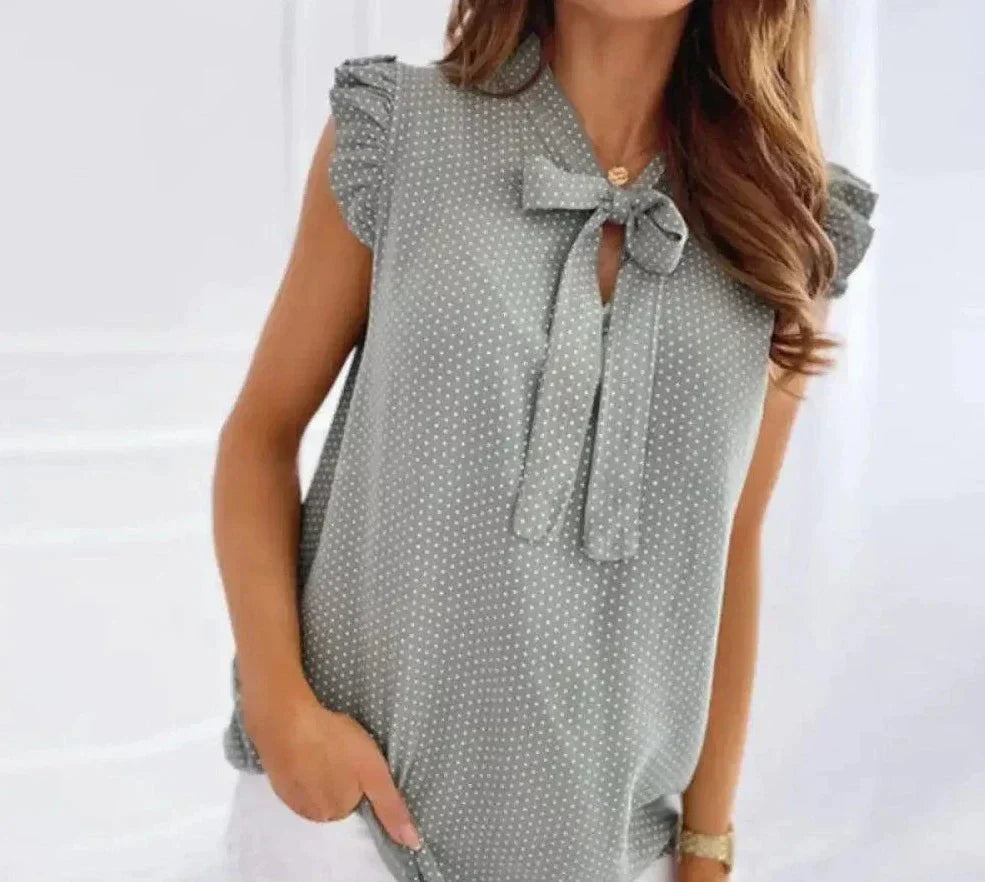 Veralin:  Blouse with Playful Bows