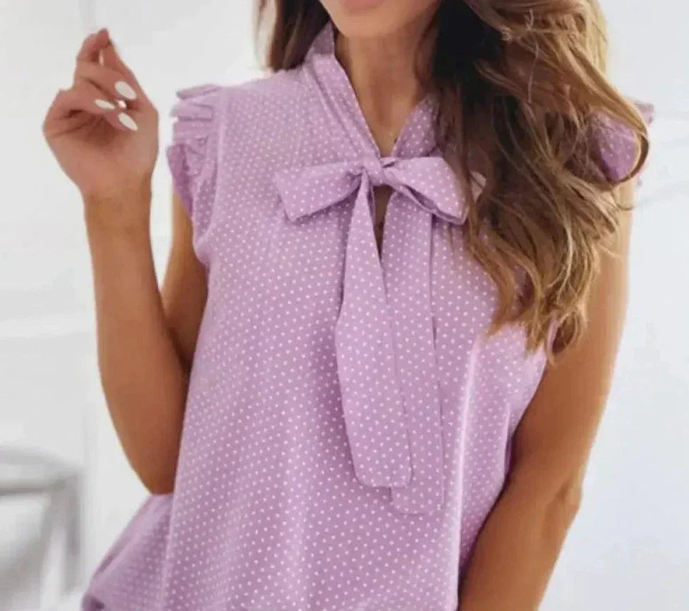 Veralin:  Blouse with Playful Bows