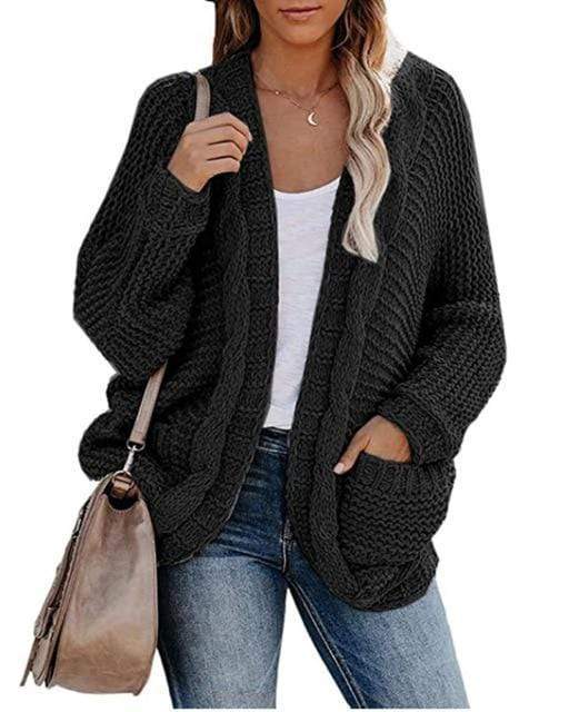 Krohn-e | Boho Strickcardigan Lockeres Design mit Praktischen Taschen