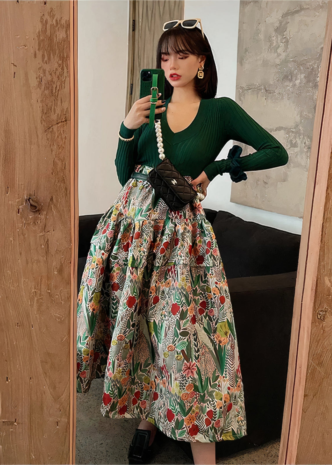 Sommer-Maxirock Sonjana im Boho-Stil