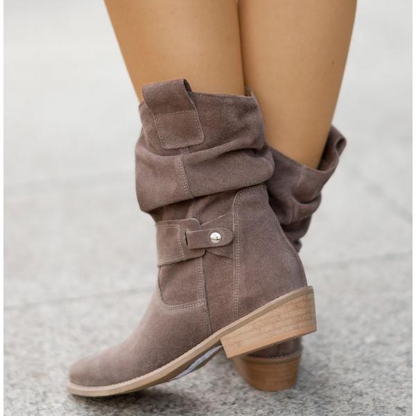 KROHN-E Damen Ankle-Boots Reißverschluss Comfort+ Sohle
