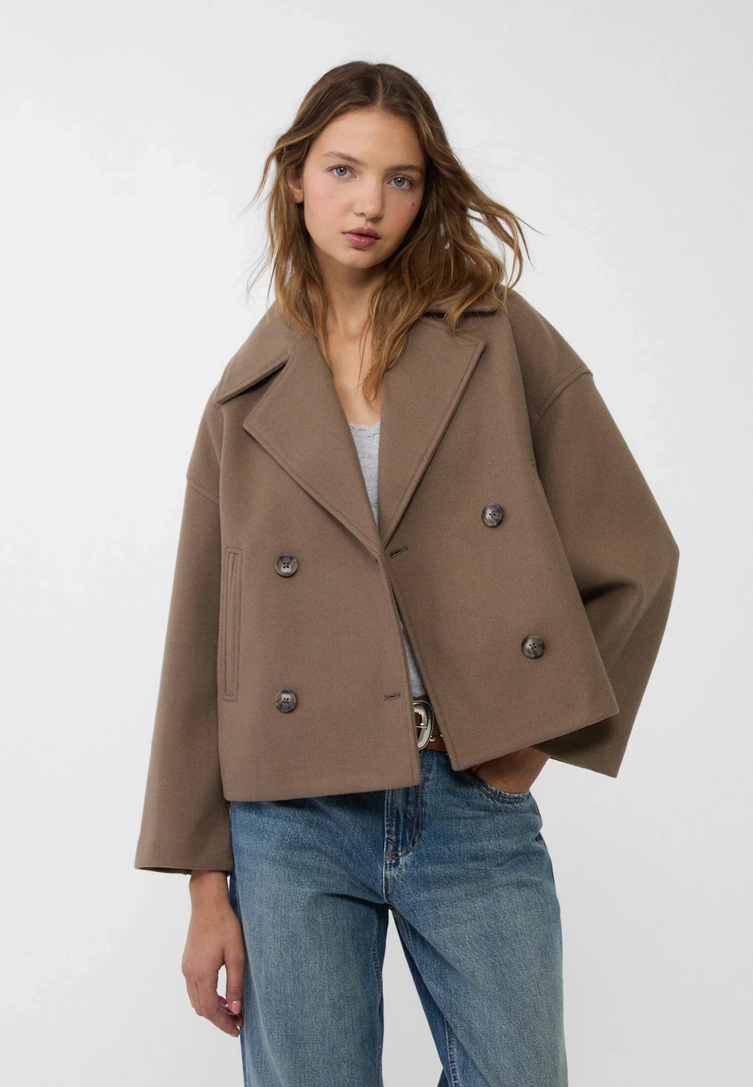 Krohn-e | Kurz geschnittener Mantel für Damen