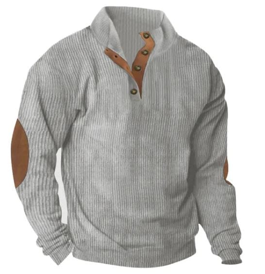 Fudus Langarm-Sweatshirt mit Stehkragen