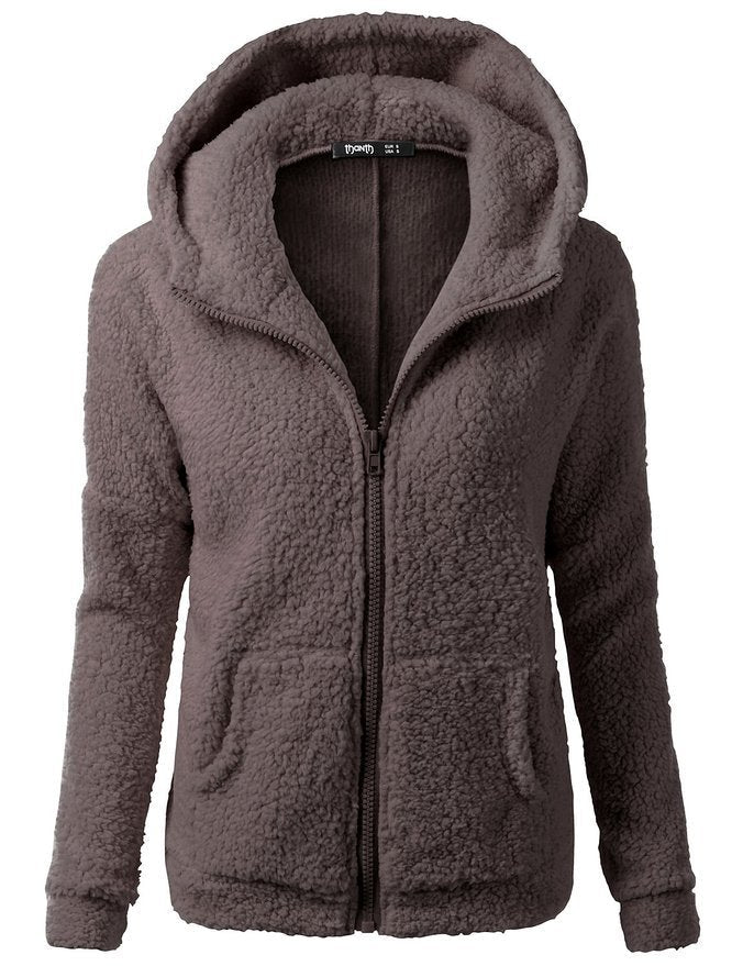 Krohn-e | Weicher Fleece-Cardigan Schön & Warm & Vielseitig
