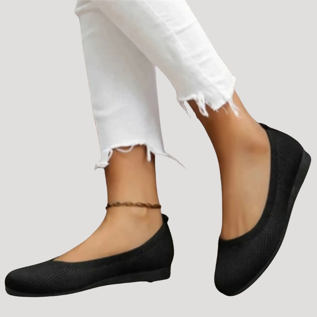 Brunhilde | Damen Gestrickte Slip-On Ballerinas