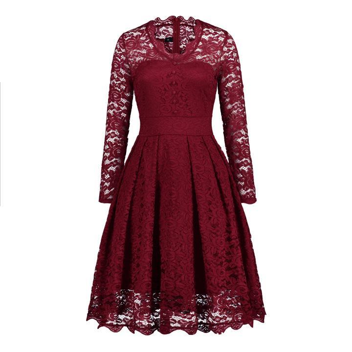 Krohn-e | Knopfron Laced Sleeve Kleid