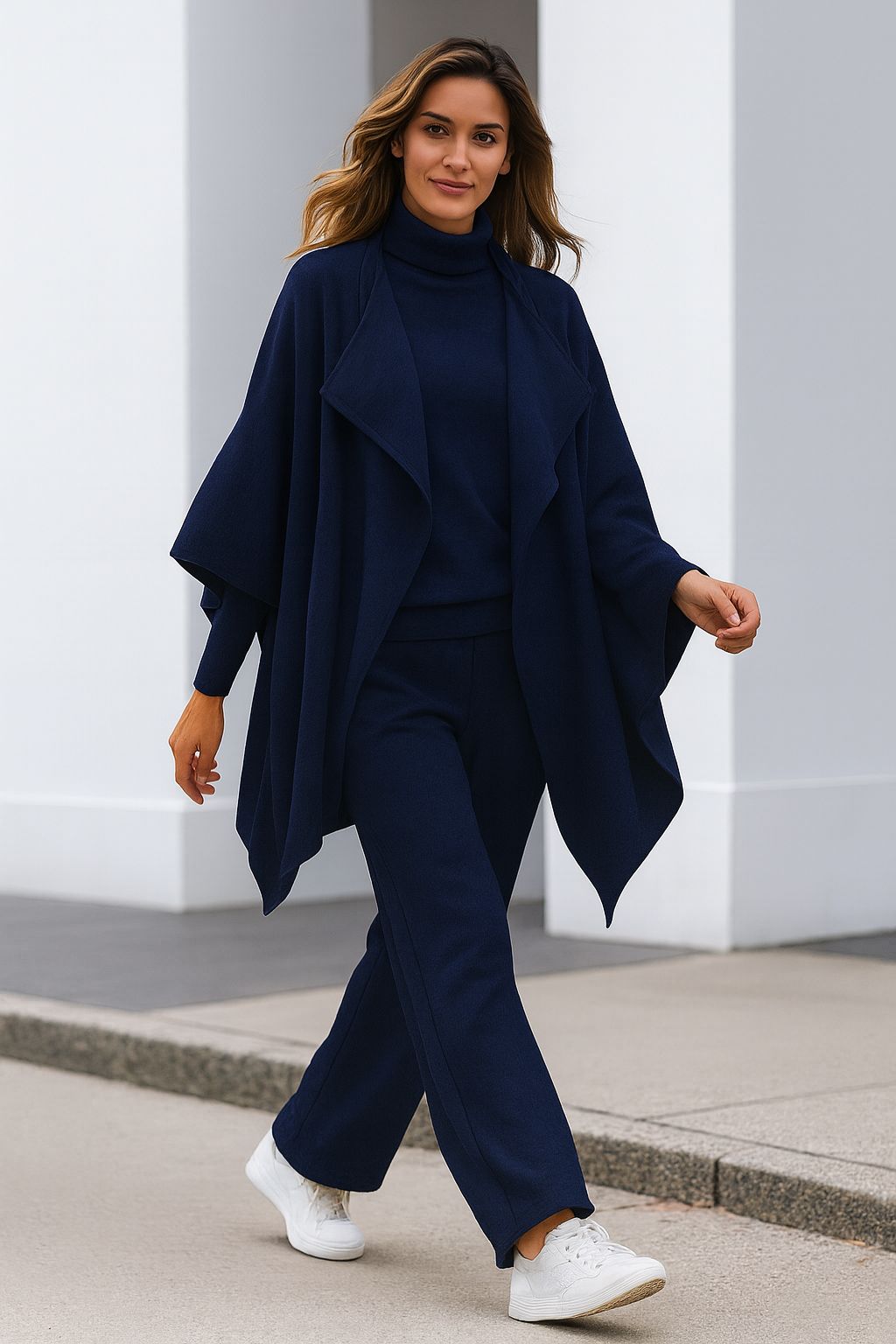 Krohn-e | Strick-Set mit Strickjacke, Oberteil und Hose