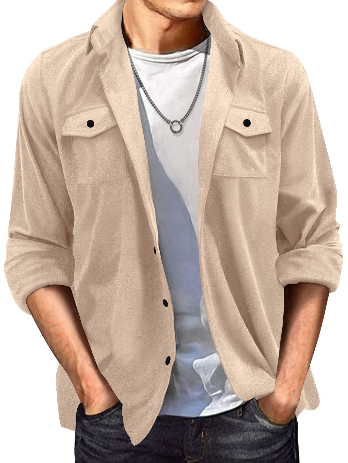 Europäische Wildlederjacke von Kenneth für Herren