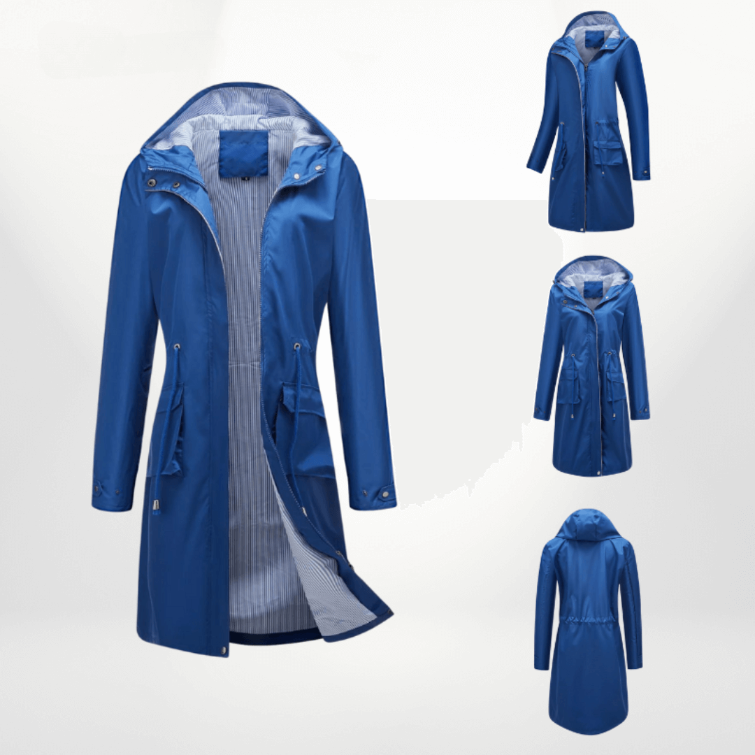 Krohn-e | Damen wasserdichter Über-Knie-Trenchcoat