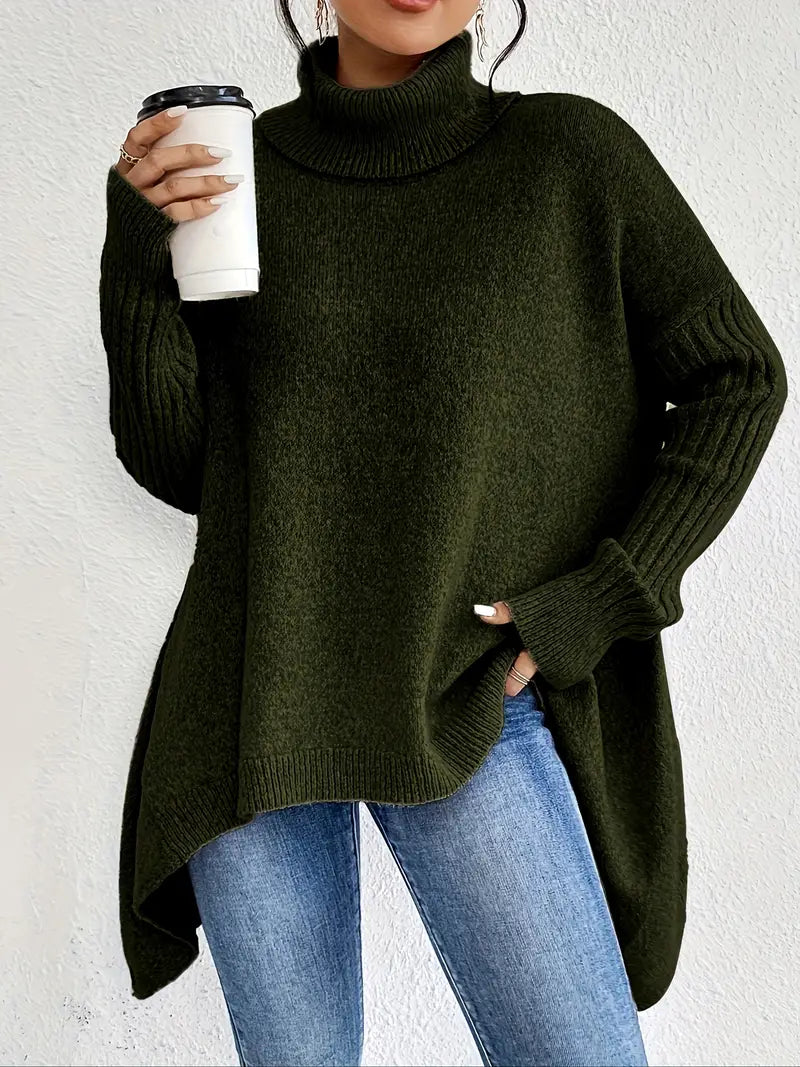 Krohn-e | langer Rollkragenpullover für den täglichen Komfort