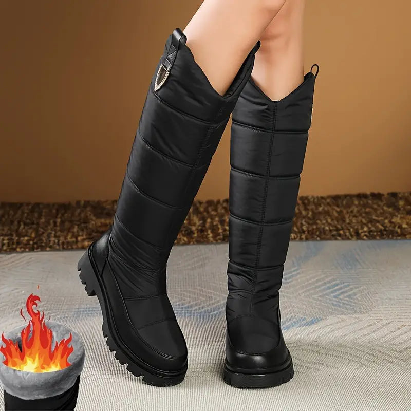 Gefütterte Karina Winterstiefel, warm und dick für Schnee