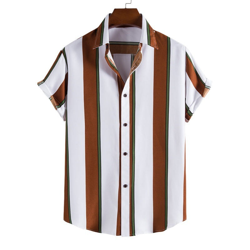 Modernes Herren-Freizeit Hemd im Retro-Stil