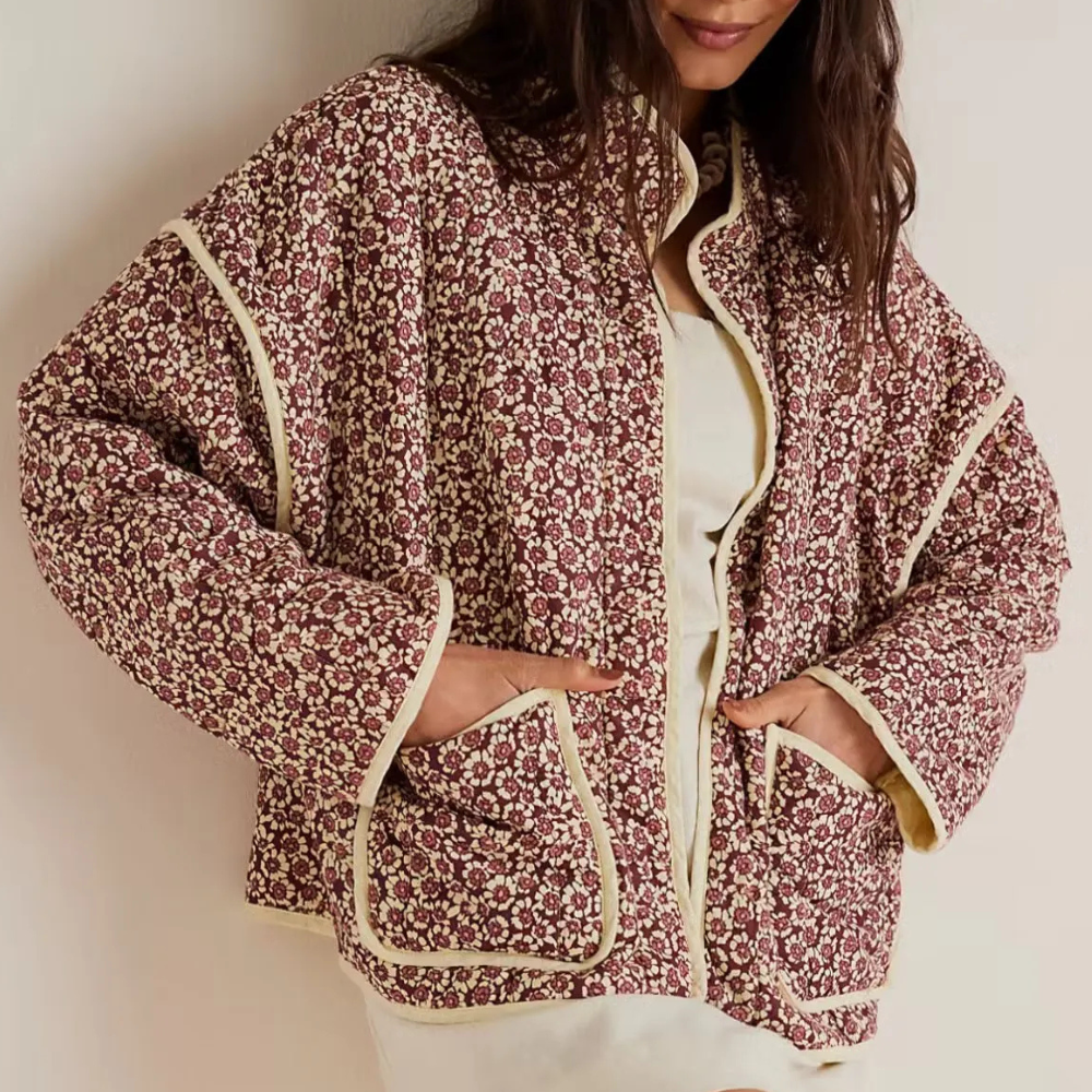 Krohn-e | Blumen Herbstjacke für Damen