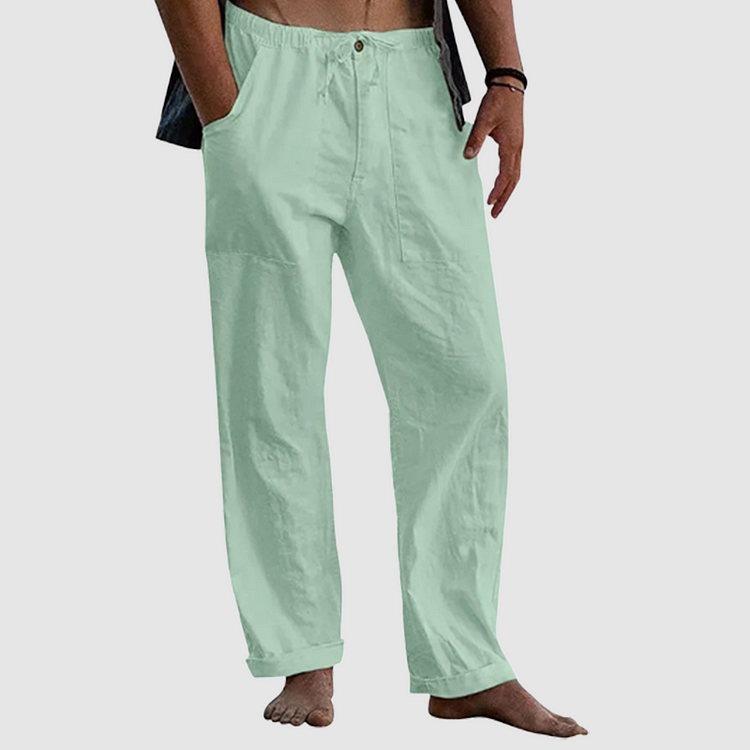 Pedro: Bequeme Herren-Leinenhose mit Tunnelzug