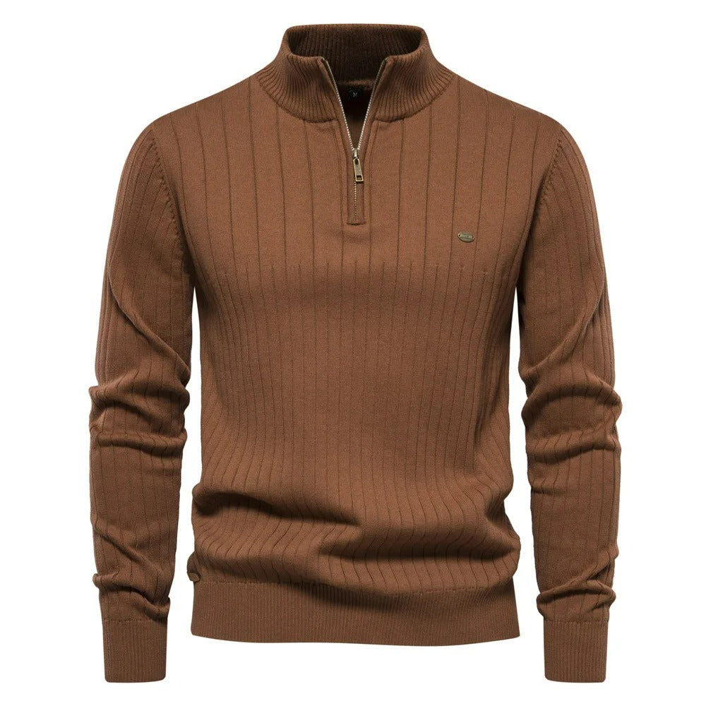 Entspannter Half-Zip-Pullover für Herren