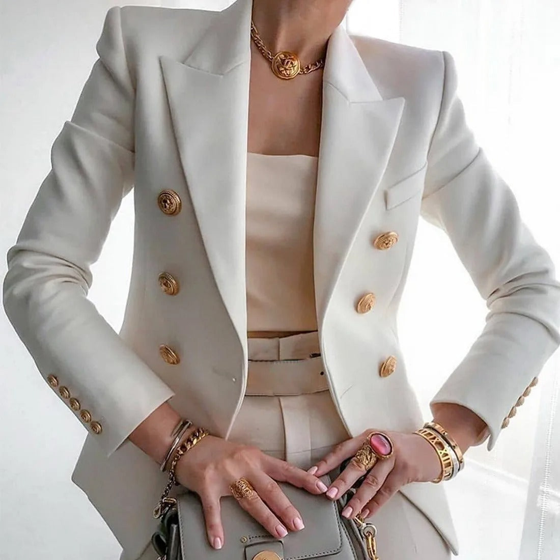 Krohn-e | Eleganter Langarm-Blazer für Damen