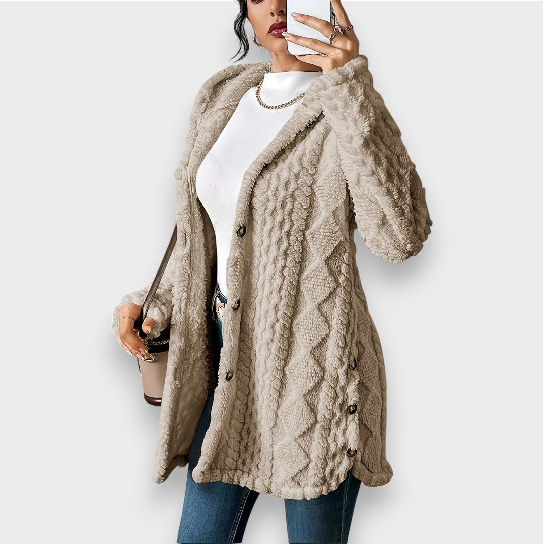 Krohn-e | Plüsch-Hoodie-Cardigan-Pullover