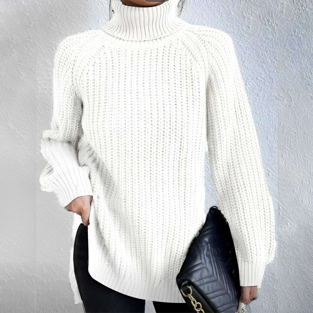 Mellony Rollkragenpullover aus warmer Baumwolle